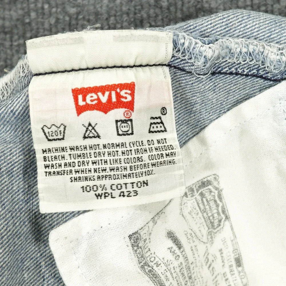 Vintage‎ Levis 501 XX Jeans Men 36x32 Blue Straight Button Fly Classic